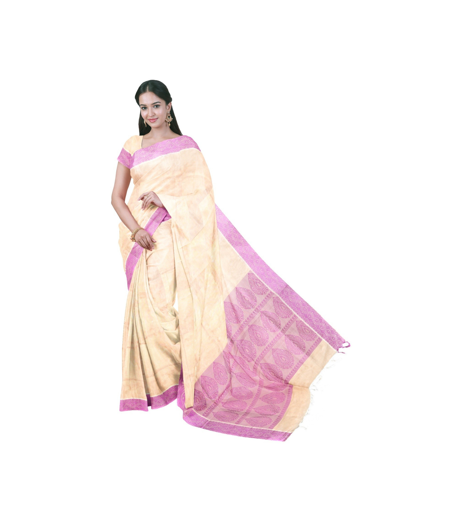 Exclusive Kovai cotton Kora Saree 